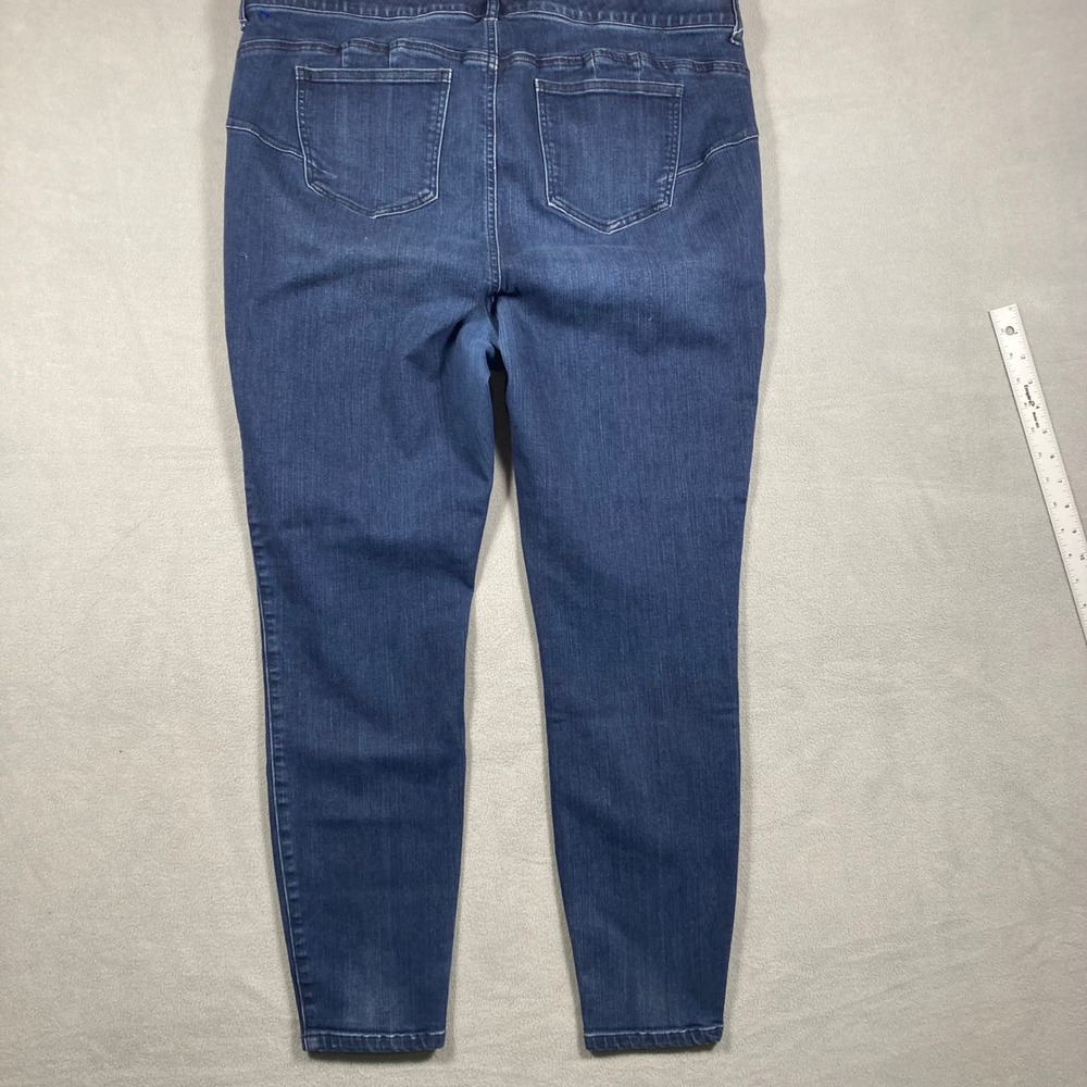 Torrid Jeans Womens 20R Blue Skinny Mid Rise Bombshell Skinny Stretch Dark - Picture 7 of 9